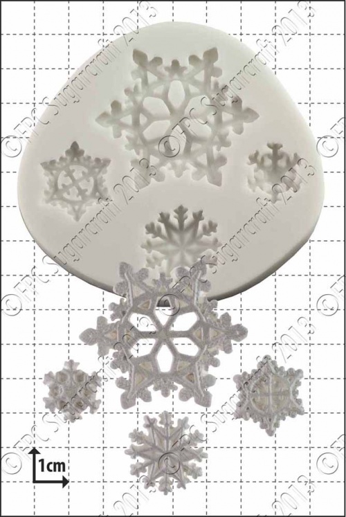 'Snowflakes' Silicone Mould